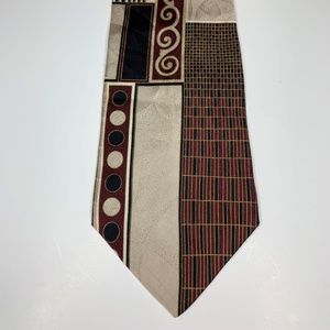 Henry Grethel Geometric 100% Silk Tie